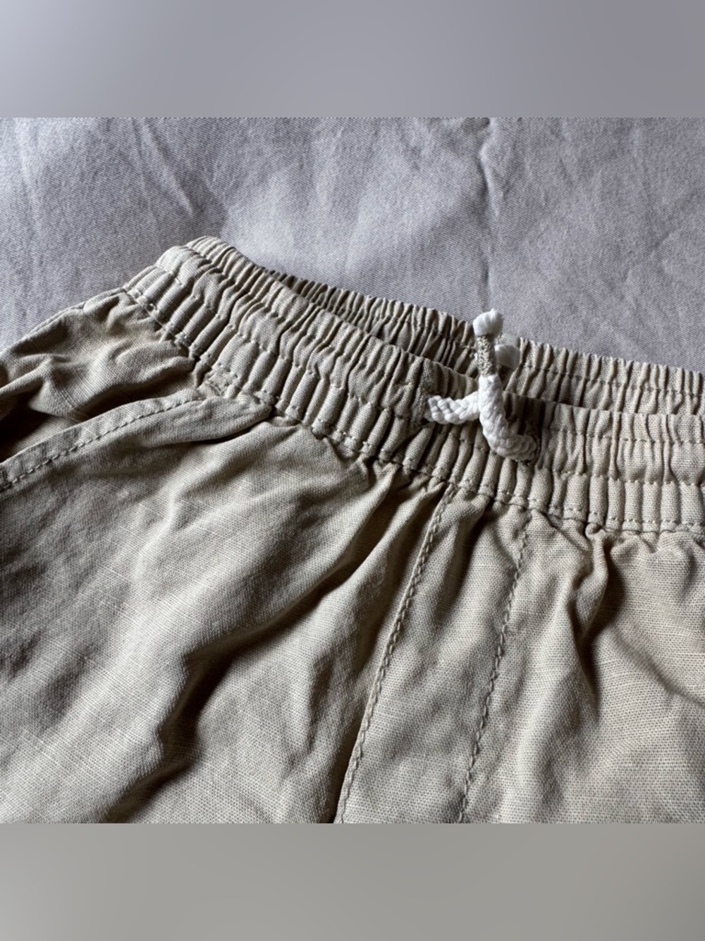 Zara Linen Draw String Pants - 12-18 Mo - Picture 6 of 9